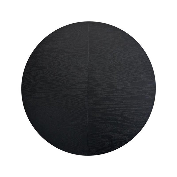 Aniston Black 45" Round Extension Dining Table - Crate and Barrel Philippines