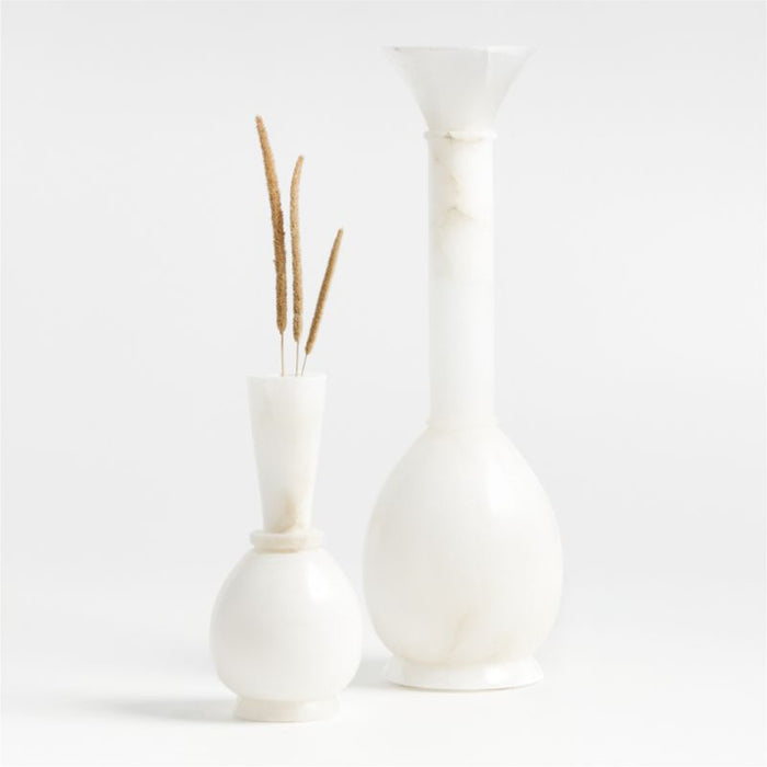 Vecchio Alabaster Vase 10" by Athena Calderone