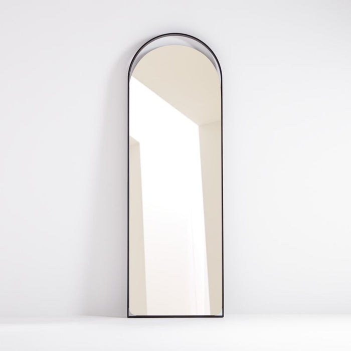 Aosta Black Arch Cutout Floor Mirror