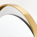 Aosta Brass Arch Cutout Floor Mirror