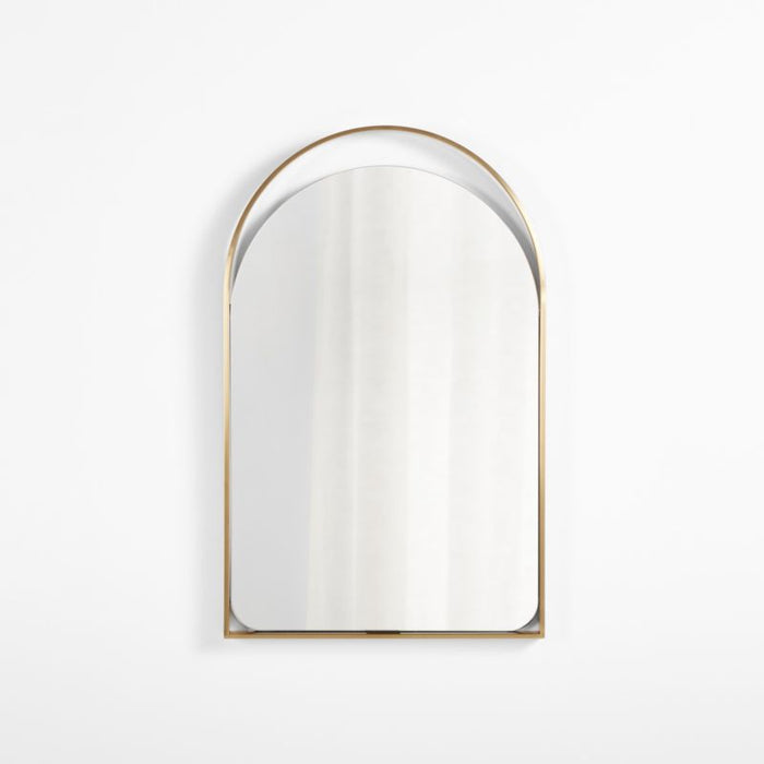 Aosta Brass Wall Mirror