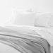 Favorite Washed Organic Cotton White Eyelash King Duvet Cover