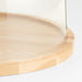 Arla Ash Wood Round Serving Board with Acrylic Lid
