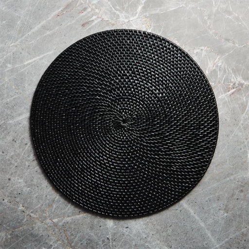 Artesia  Black Round Placemat