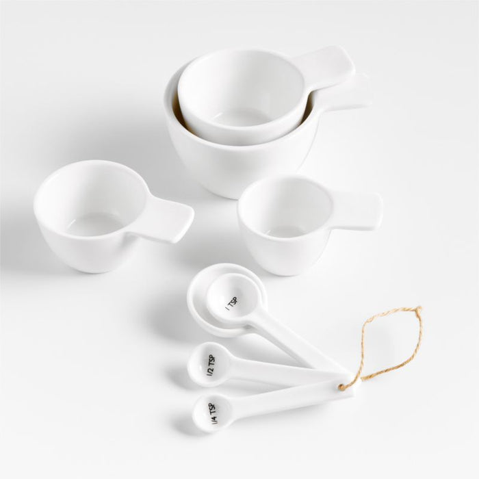 Aspen White Ceramic Measuring Cups