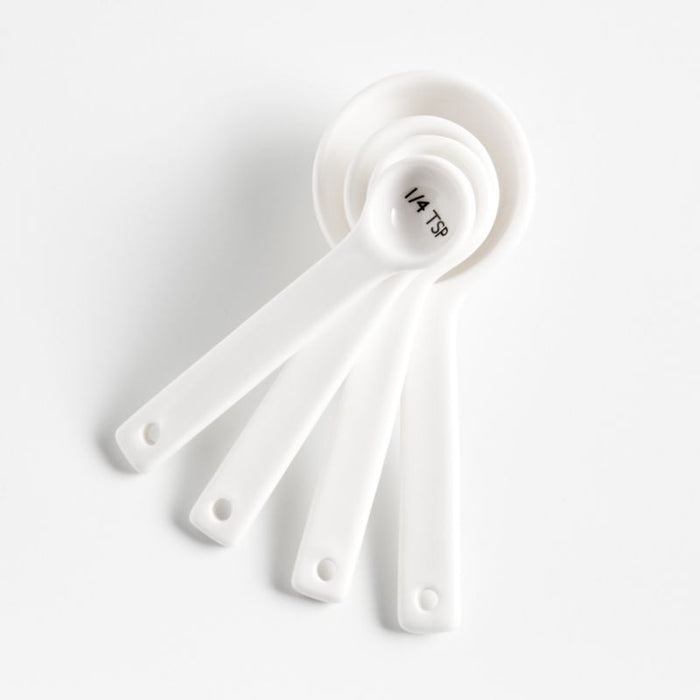 Aspen White Ceramic Measuring Spoons