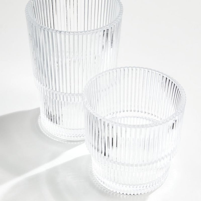 Atwell Stackable Ribbed Highball Glass