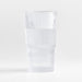 Atwell Tall Stackable Ribbed Glass