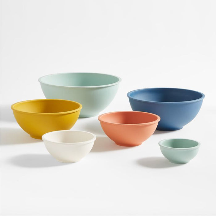 Aubin Bamboo Fiber Colorful Bowls, Set of 6