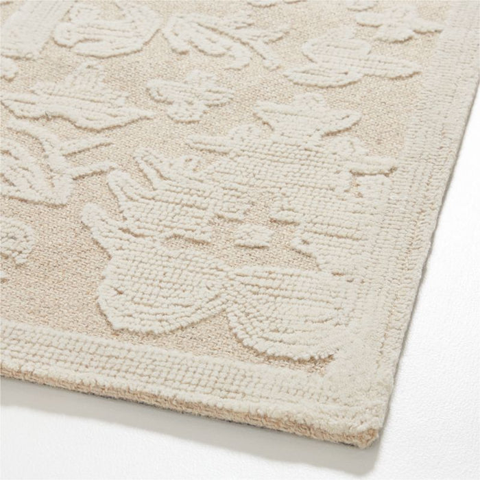 Avalon Wool Hand-Knotted Taupe Area Rug 6'x9'