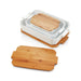 Baking Dishes with Bamboo Lids, Set of 3