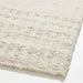 Barcelona Wool Handwoven White Beige Area Rug 6'x9'