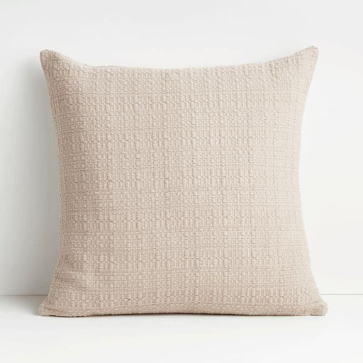 Bari 20" Pure Cashmere Knitted Pillow Cover - Crate and Barrel Philippines