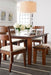 Basque 82" Honey Brown Solid Wood Dining Table