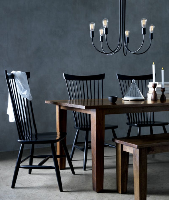 Basque 82" Honey Brown Solid Wood Dining Table