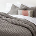 Belamy Full/Queen Nickel Pleated Duvet Cover - Crate and Barrel Philippines