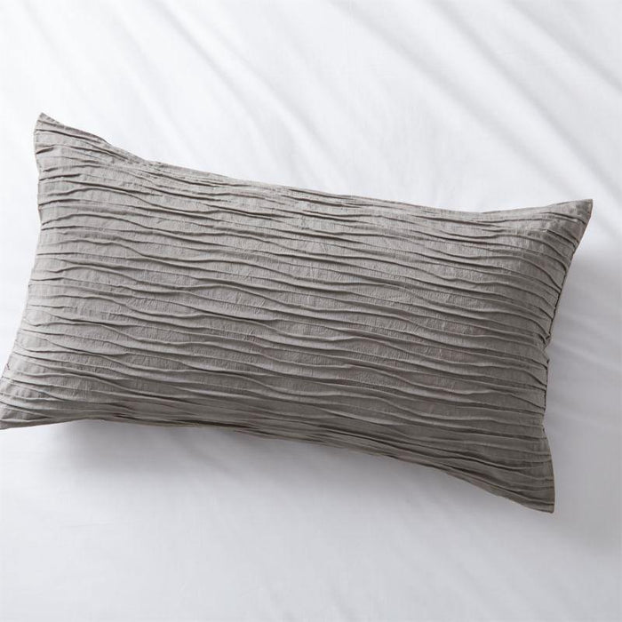 Belamy King Nickel Pleated Sham - Crate and Barrel Philippines