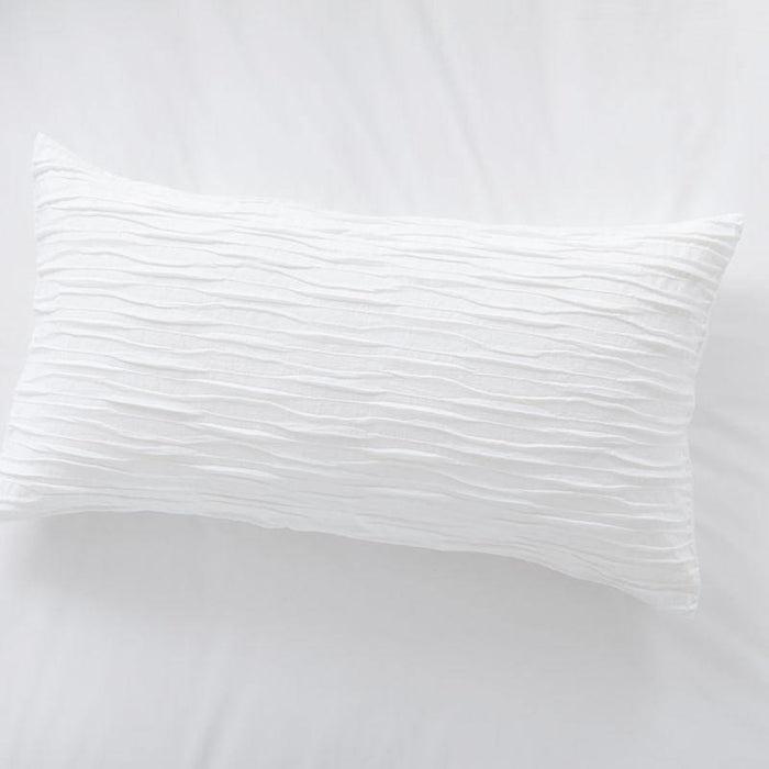 Belamy King White Pleated Sham - Crate and Barrel Philippines