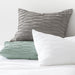 Belamy King Nickel Pleated Duvet Cover