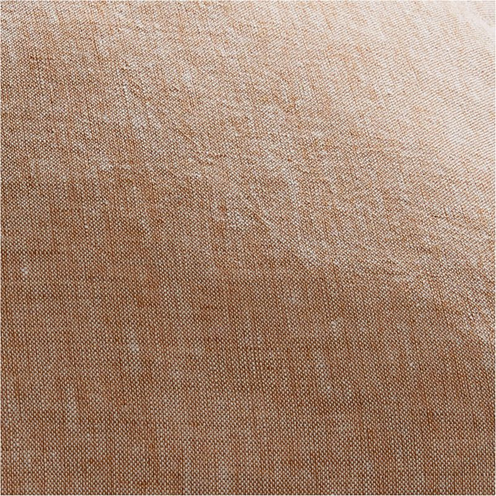 Brulee Brown Belgian Flax Linen 54"x20" Body Pillow Cover