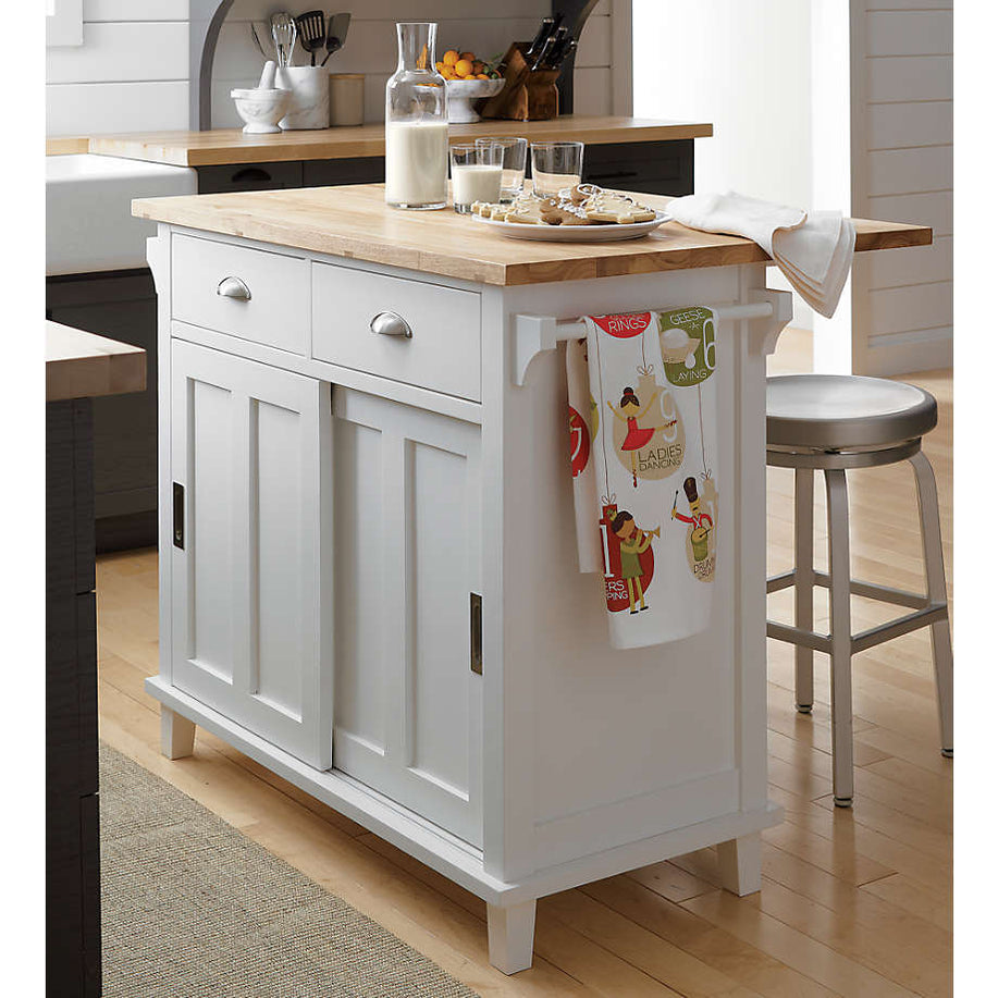 Belmont White Kitchen Island Crate and Barrel Philippines