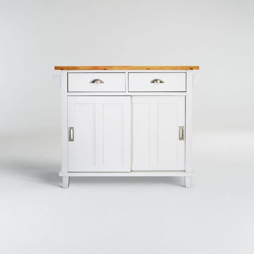 Belmont White Kitchen Island - Crate and Barrel Philippines
