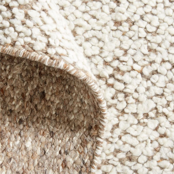 Big Sur Wool Handwoven Brown Area Rug 6'x9'