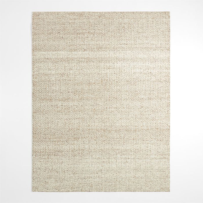 Big Sur Wool Handwoven Brown Area Rug 6'x9'