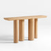 Bomen Natural Oak Wood Console Table