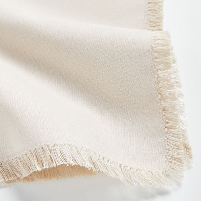 Craft Birch Beige Organic Cotton Fringe Napkin