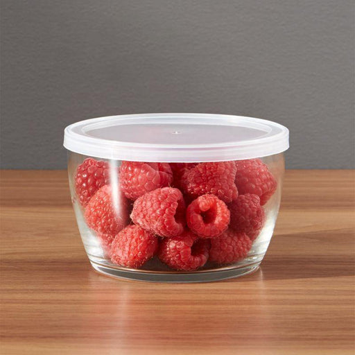 Clear Glass Bowl with Lid - Crate and Barrel Philippines