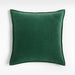 Green 20" Washed Cotton Velvet Pillow Cover