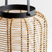Brigton Rattan Lantern 23"