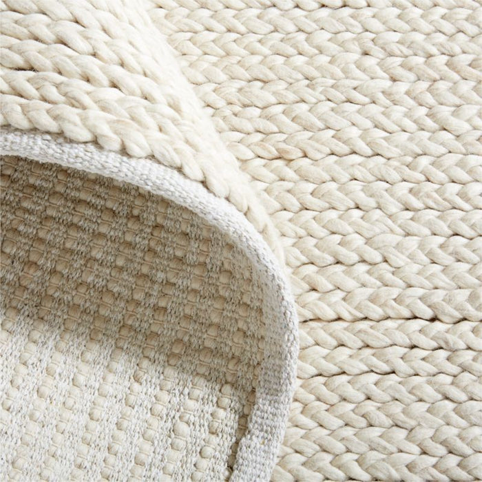 Bruges Performance Sweater Knit Ivory Area Rug 8'x10'