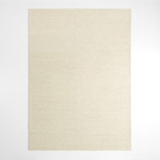 Bruges Performance Sweater Knit Ivory Area Rug 6'x9'