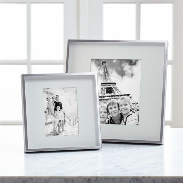 Brushed Silver 8x10 Wall Frame
