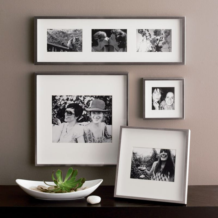 Brushed Silver 8x10 Wall Frame