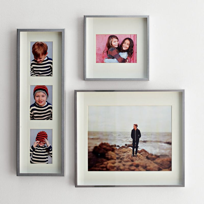 Brushed Silver 8x10 Wall Frame