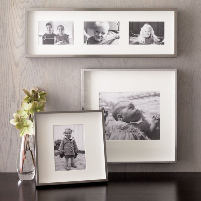 Brushed Silver 8x10 Wall Frame