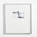 Brushed Silver Metal Picture Frame with Horizontal White Mat 5x7