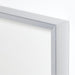Brushed Silver Metal Picture Frame with White Mat 8x10