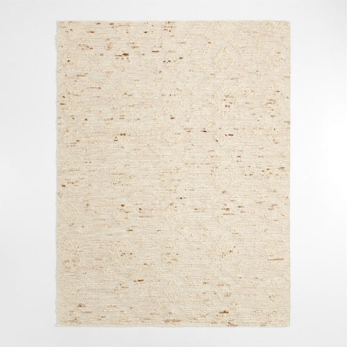 Budapest Wool and Jute Handwoven Sand Brown Area Rug 6'x9'