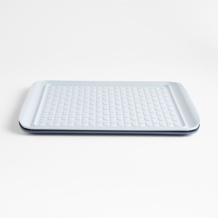 Extra-Large Prep and Serve Stacking Grill Prep Trays, Set of 2