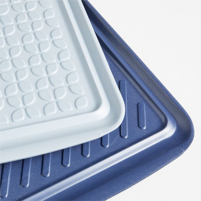 Extra-Large Prep and Serve Stacking Grill Prep Trays, Set of 2