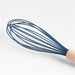 Crate & Barrel Wood and Navy 12" Silicone Whisk
