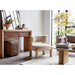 Pace Oak Wood Console Table with Drawers