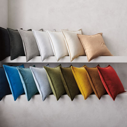 Frost 20" Washed Organic Cotton Velvet Pillow Cover