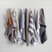 Textured Terry Alloy Grey Organic Cotton Dish Towels, Set of 2