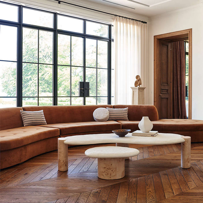 Sassolino Burl Wood Side Table by Athena Calderone
