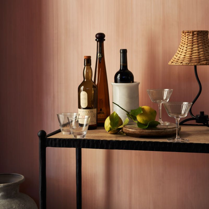 A Coste Optic Coupe Glass by Athena Calderone